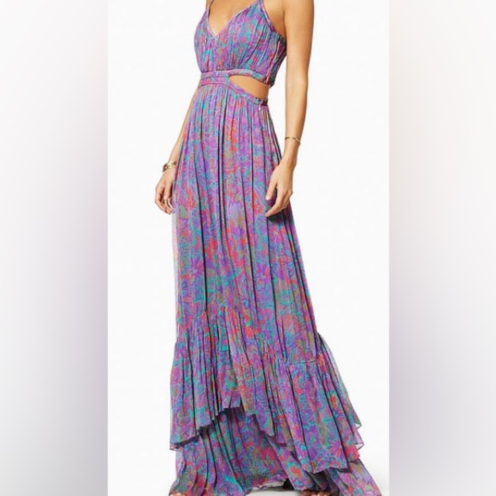 Ramy Brook Multicolor Maxi Dress with Cutout